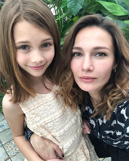 Евгения Брик с дочерью Зоей