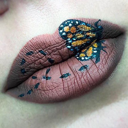 Бьюти-тренд: рисунки и временные татуировки на губах