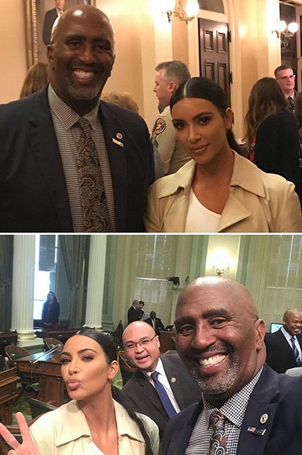 Ким Кардашьян на встрече в Капитолии
