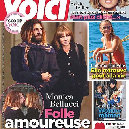 Николас Лефевр и Моника Беллуччи на обложке французкой прессы