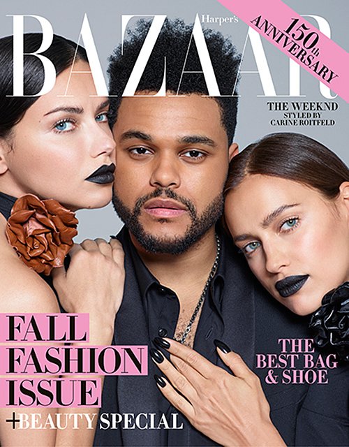 Адриана Лима, The Weeknd и Ирина Шейк на обложке журнала Harper’s Bazaar 