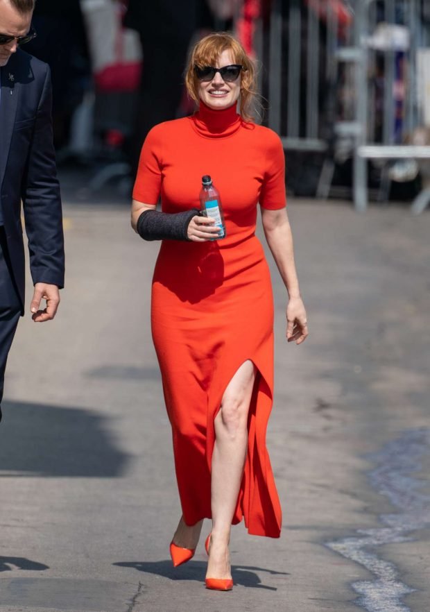 Jessica Chastain: Visits Jimmy Kimmel Live in Hollywood-02