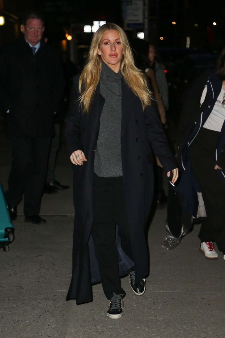 Ellie Goulding: Arrives ar The Late Show with Stephen Colbert -01