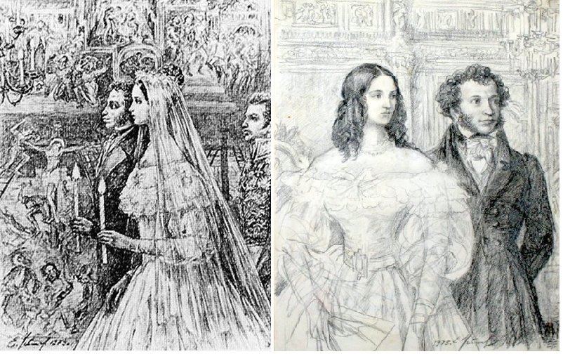 Венчание Пушкина и Гончаровой