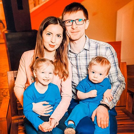 Екатерина и Валентин Диденко с детьми