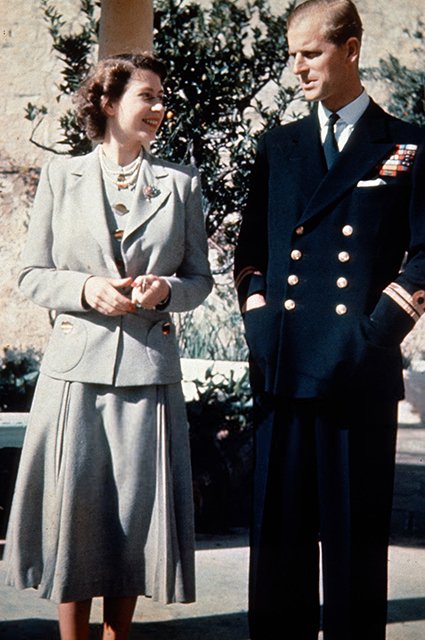 Принцесса Елизавета и ее муж принц Филипп, герцог Эдинбургский