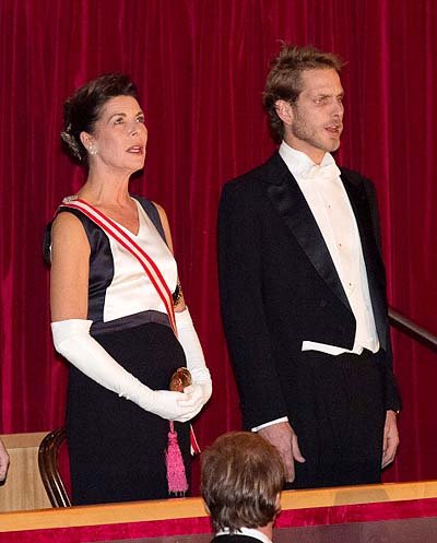 Принцесса Каролин и Андреа Казираги на гала-концерте в честь Дня Независимости Монако