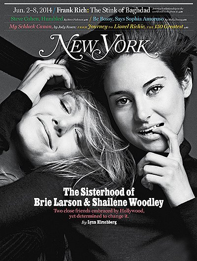 Бри Ларсон и Шейлин Вудли на обложке New York Magazine 