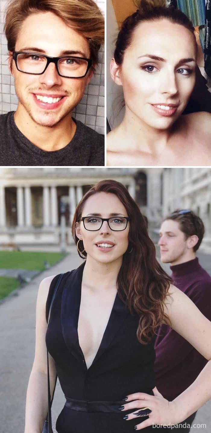 Трансгендеры до смены пола и после (25 фото) | Транссексуал, Смена пола, Женщина