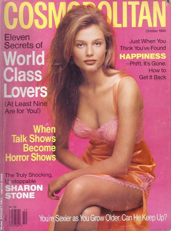 Cosmopolitan USA cover with Bridget Hall - October 1995