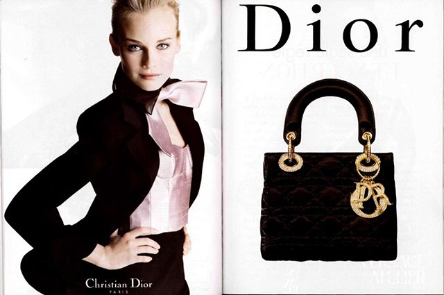 Диана Крюгер в рекламе Lady Dior