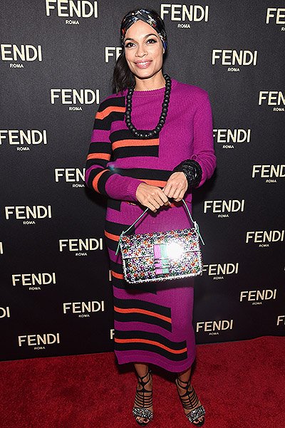Росарио Доусон на открытии флагманского бутика Fendi в Нью-Йорке