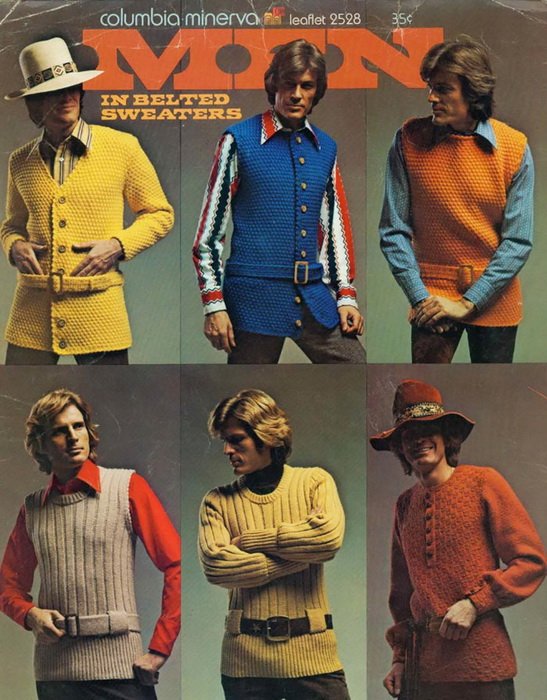 Разнообразие вязаных кофт и свитеров
