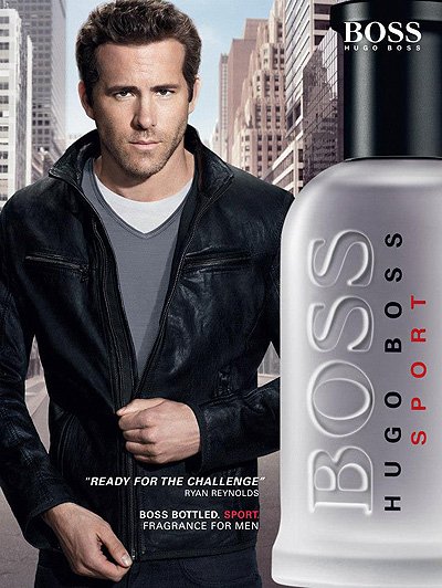 Райан Рейнольдс в рекламе парфюма Boss Bottled Sport