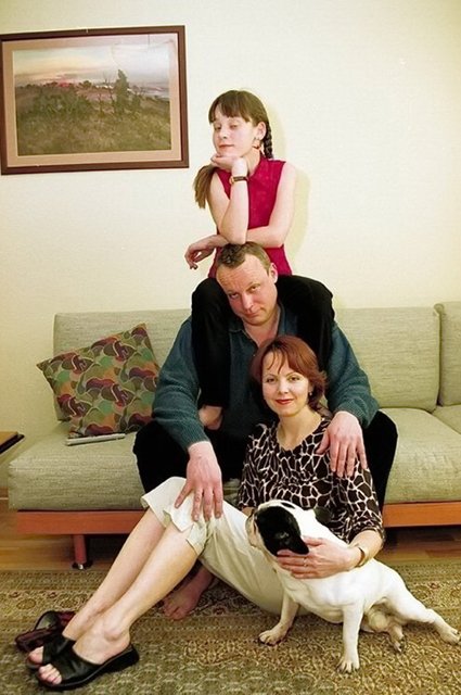 Сергей Жигунов и Вера Новикова с дочерью Машей 