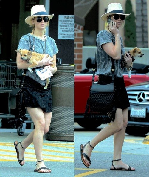 Jennifer Lawrence was spotted out and about in Beverly Hills, California on May 16