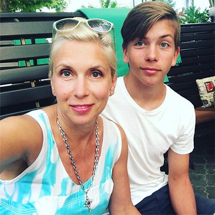 Алена Свиридова с сыном Григорием
