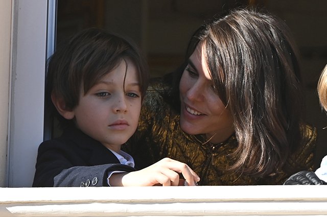 Шарлотта Казираги с сыном Рафаэлем