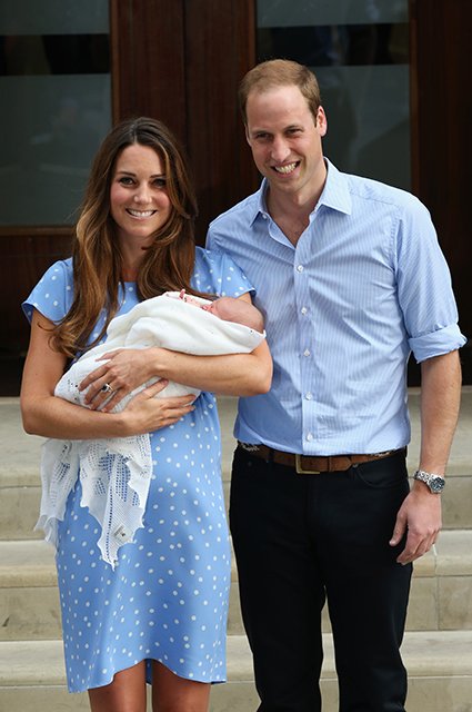 Кейт Миддлтон и принц Уильям с сыном принцем Джорджем