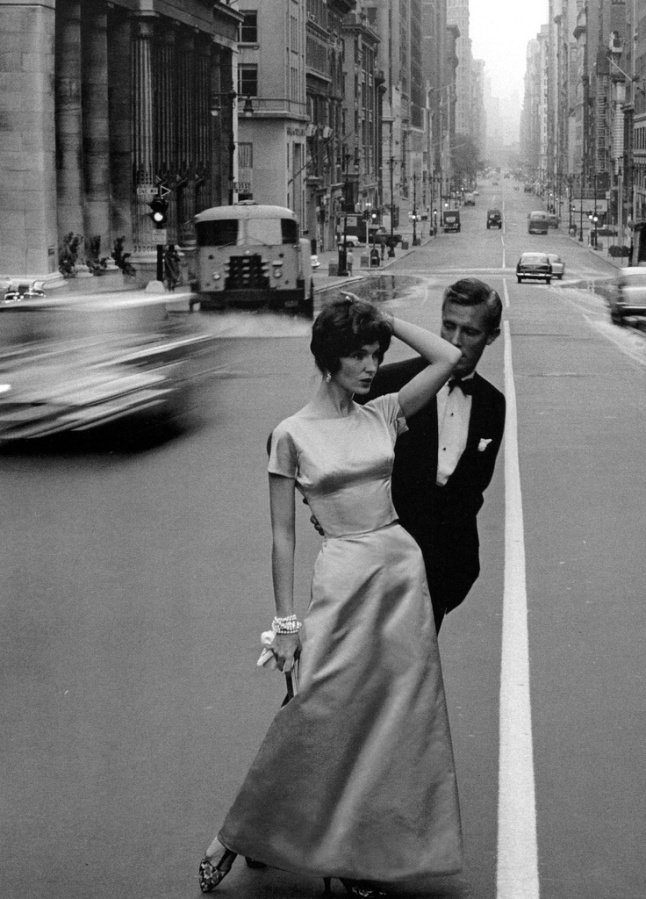 Models Joanna McCormick and Colin Fox photographed by Jerry Schatzberg in New York, 1958.
