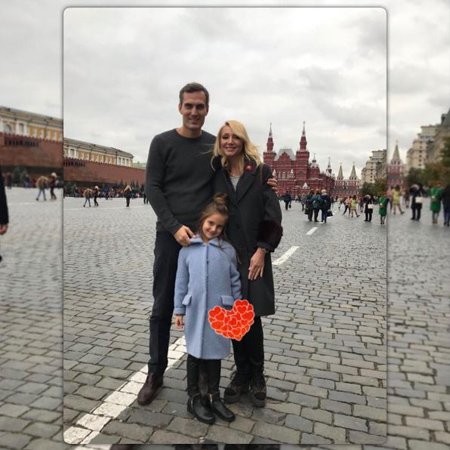 Кристина Орбакайте с мужем и дочкой