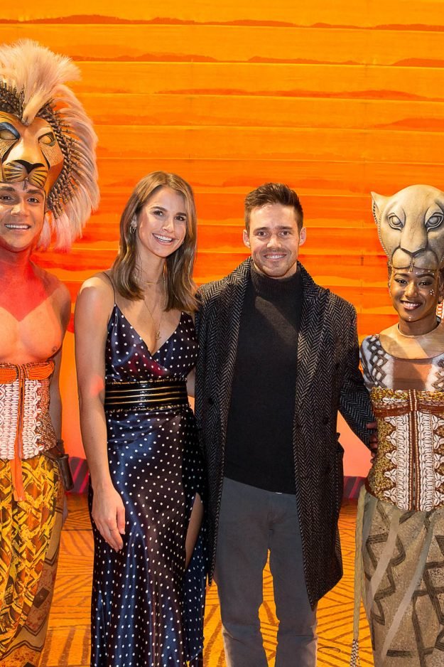 Spencer Matthews proposes to girlfriend Vogue Williams at The Lion King