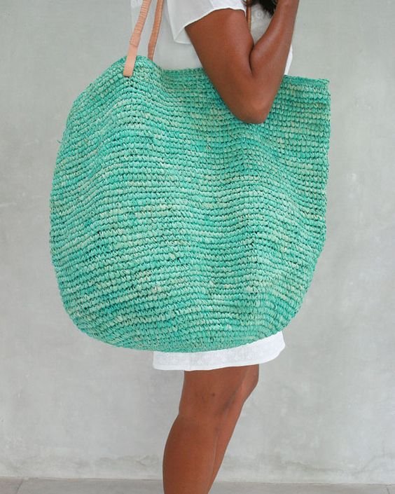 Large Straw Bag Straw Beach BagStraw Bag by MOOSSHOP on Etsy: 