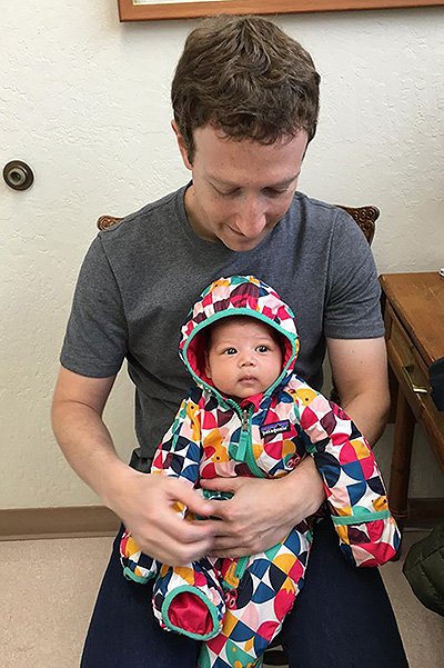 Марк Цукерберг с дочерью Макс
