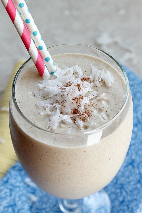 Tropical Coconut Oatmeal Smoothie