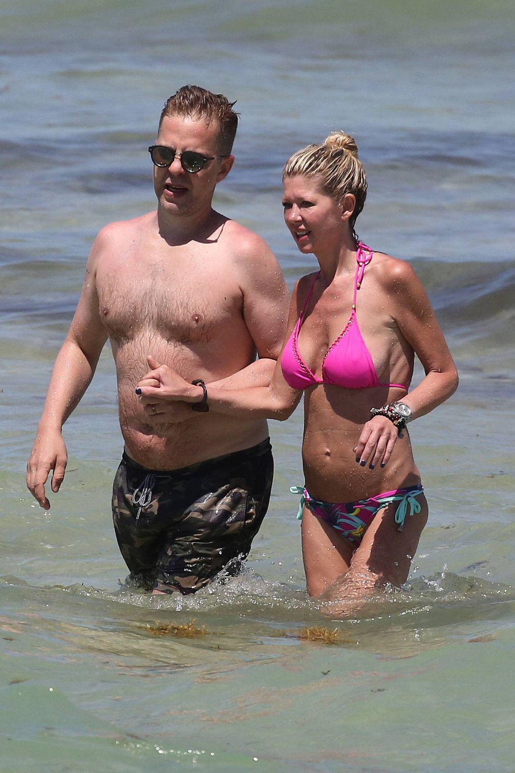 Tara Reid 2021 : Tara Reid – In a pink bikini at a beach in Miami-10
