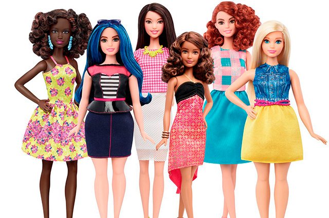 Куклы Barbie с параметрами реальных женщин