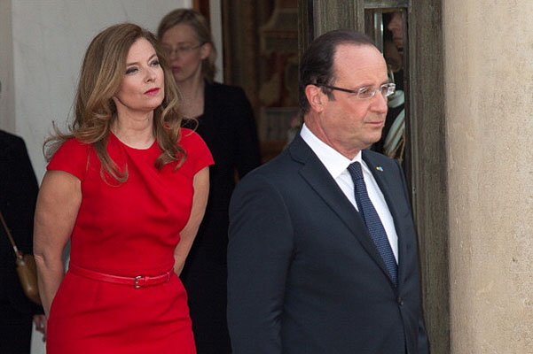 Валери Трийервейлер и Франсуа Олланд