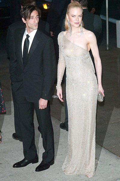 Эдриан Броуди и Николь Кидман на Met Gala, 2003 год
