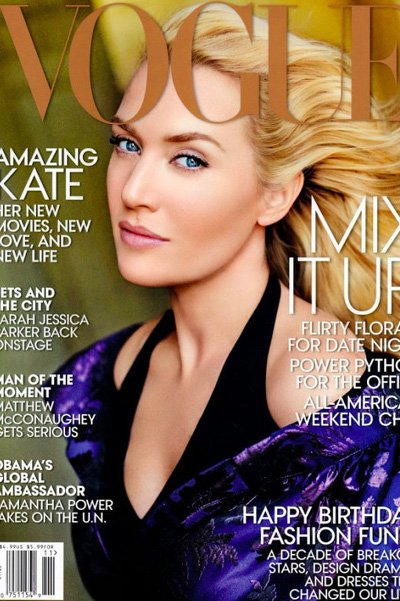 Кейт Уинслет на обложке Vogue