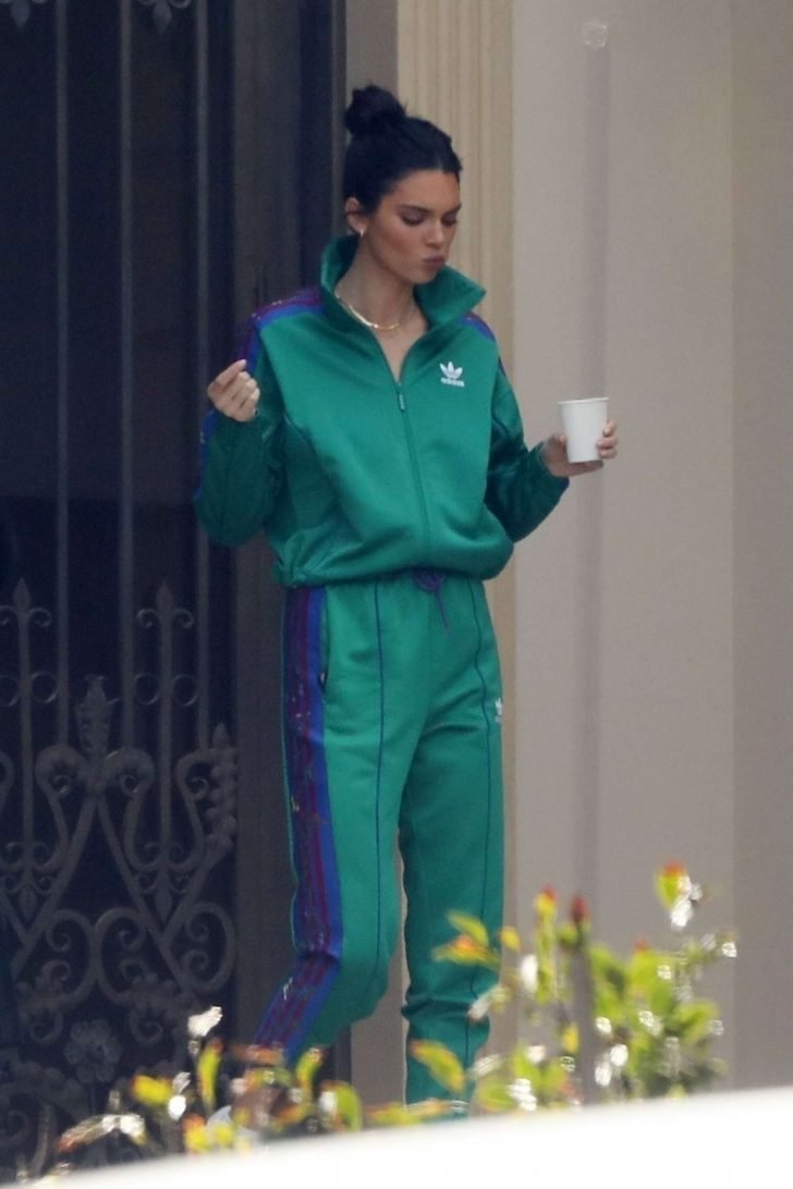 Kendall Jenner in Sweat Suit - Out in Los Angeles