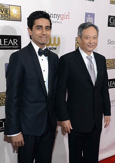 Сурадж Шарма и Энг Ли на церемонии Critics Choice Awards-2013