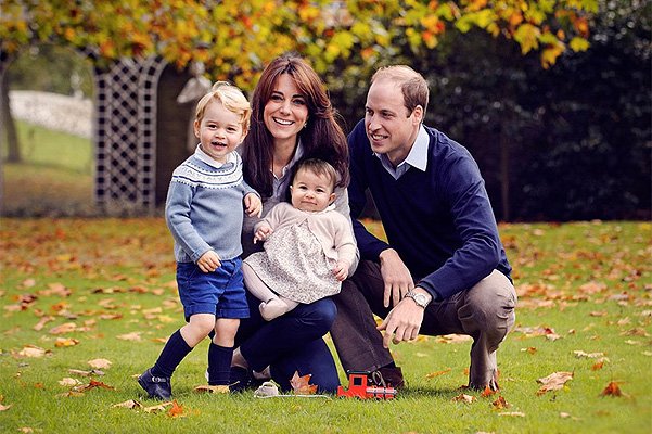 Кейт Миддлтон, принц Уильям с детьми