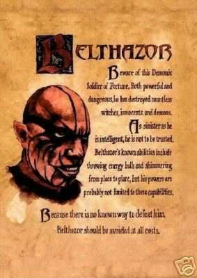 The page on Belthazor