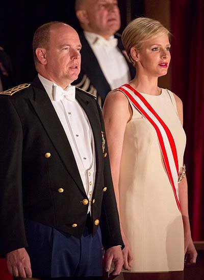 Княгиня Шарлен и князь Альбер на гала-концерте в Монако