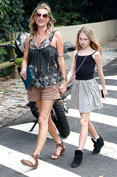 Кейт Мосс с дочерью