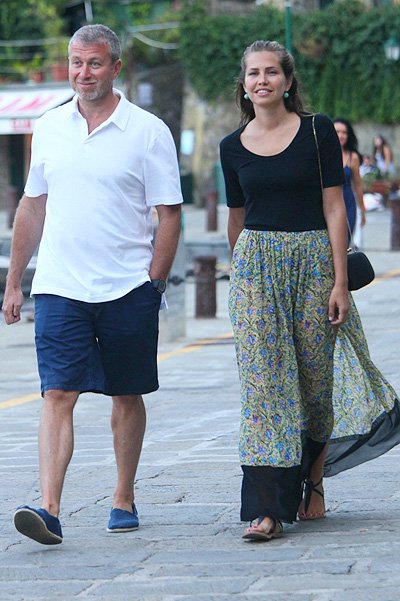 Дарья Жукова и Роман Абрамович на отдыхе в Портофино