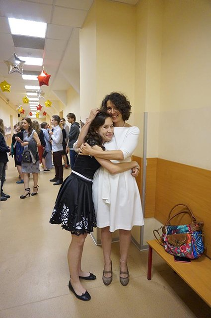 Елена Бунина с дочерью Аней
