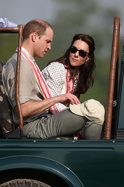 Принц Уильям и Кейт Миддлтон в Национальном парке Казиранга