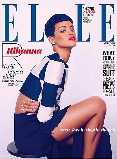 Рианна в британском Elle: полная версия съемки