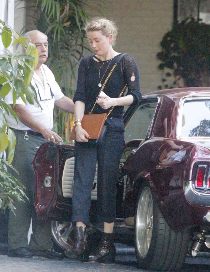 Amber Heard: Attends a conference -02