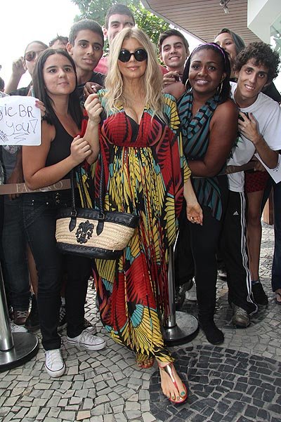 Ферги с поклонниками в Рио-де-Жанейро