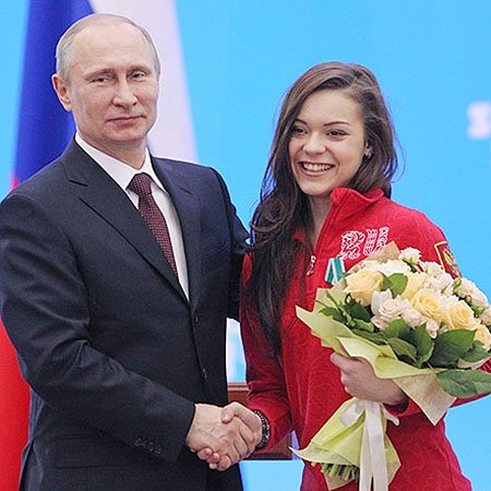 Владимир Путин и Аделина Сотникова