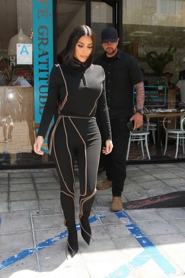 Kim Kardashian: Out for lunch at Cafe Gratitude-16