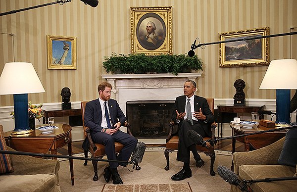 Принц Гарри и Барак Обама