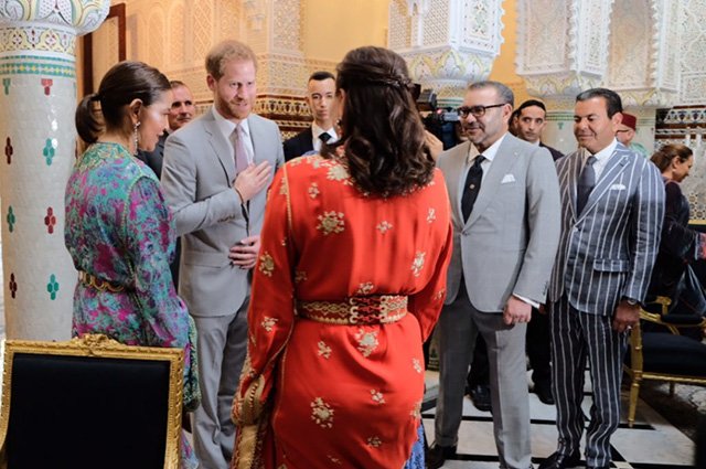 Принц Гарри и Меган Маркл в резиденции короля Марокко Мухаммеда VI